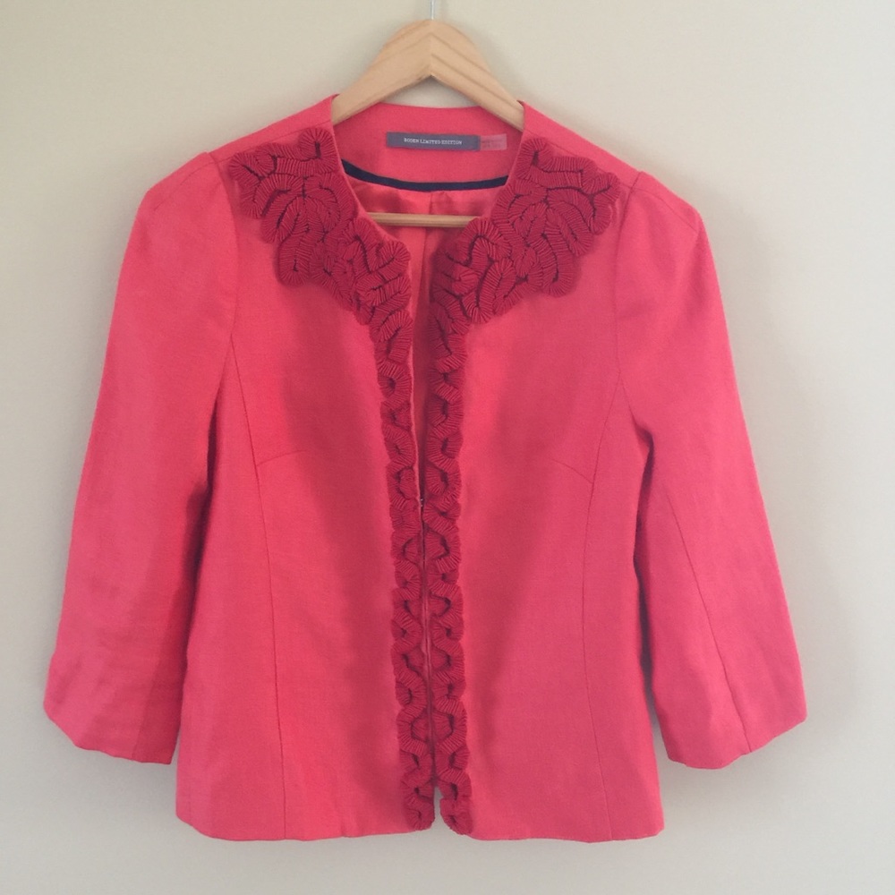 Boden 100% Linen Limited Edition Blazer